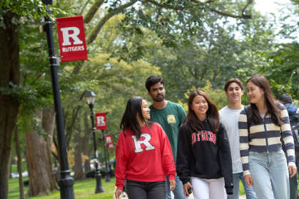 students on campus