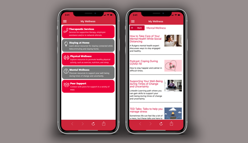 Rutgers Launches the My Wellness App for Employees | Rutgers University