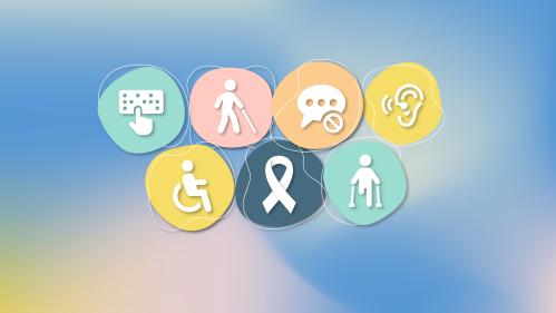 Graphic depicting different services for people with disabilities