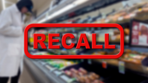 The Word Recall in red over photo of grocery store aisle