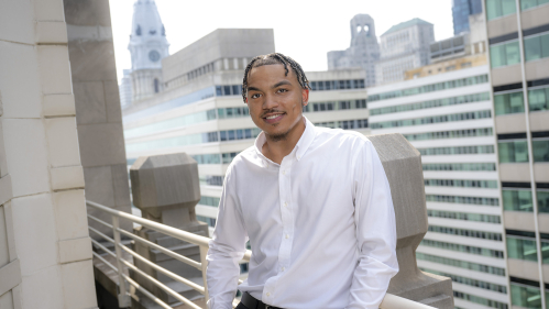 Rutgers-Camden student Quincy Wright spent his summer as a Scarlet Service intern with the World Affairs Council of Philadelphia. 