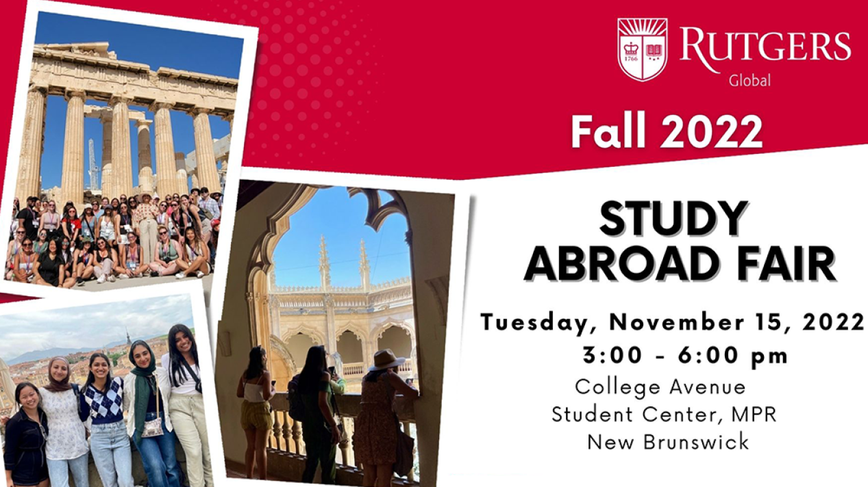 Rutgers Global Fall Study Abroad Fair