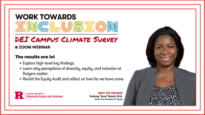DEI campus climate survey event graphic