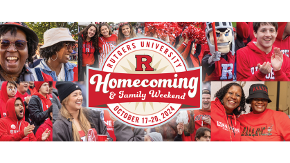 Rutgers Homecoming 2024 graphic