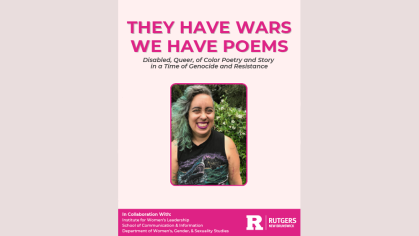 Event graphic for book and poem reading