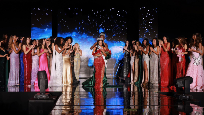 Rutgers alum Jabili Kandula is crowned Miss New Jersey USA in June 2024 pageant.