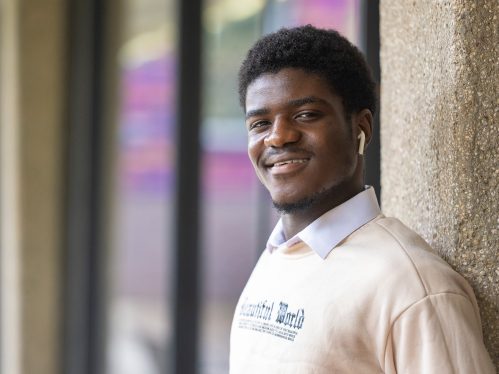 Triumphant Ayodele at Rutgers-Newark