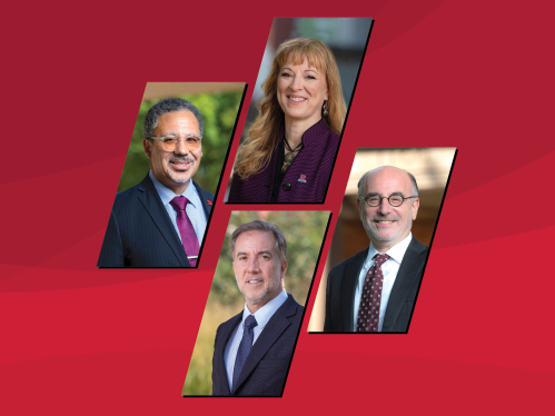 Image of four new Rutgers deans