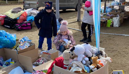 Children on the Polish-Ukraine Border 
