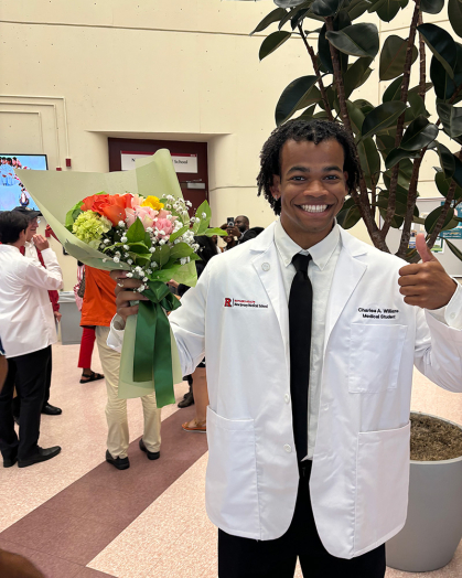 Charlie Williams gave up a job offer as biomedical engineer to study medicine.