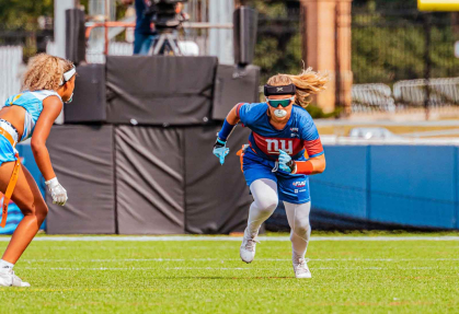 In July, Allison Gandlin played for the Staten Island Giants flag football team, which won the NFL Flag championship in the girls 18 and under division against the Apex Predators of Las Vegas at the Tom Benson Hall of Fame Stadium in Canton, Ohio.