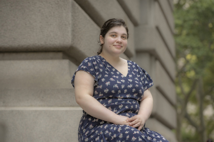 Rutgers-Newark student Mirely Peralta is a Scarlet Service intern with SuitUp.