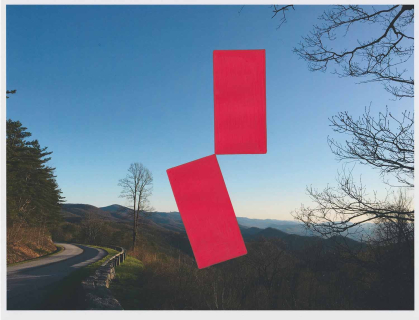 Julie Langsam's "Raleigh County, West Virginia-Two Stacked Rectangles #588" is among the works featured in "Crossing Borders."